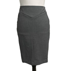 Worthington Skirt size 8 Gray Straight Pencil Knee Stretch Career Church Suit